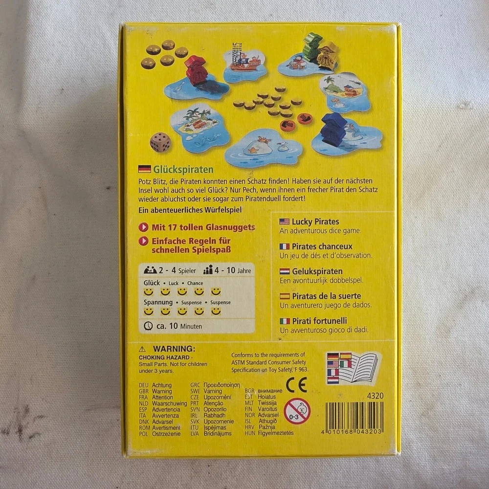 HABA Lucky Pirates Gluckspiraten Childrens Board Game Made in Germany Complete